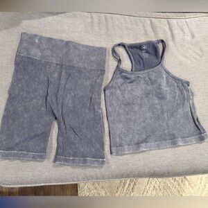 Aura bike shorts set